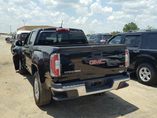 1GTG5CEN7H1172604 - 2017 GMC CANYON SLE BLACK photo 3