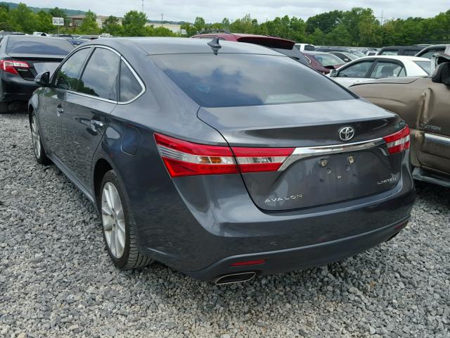 4T1BK1EB3DU046970 - 2013 TOYOTA AVALON BAS GRAY photo 3