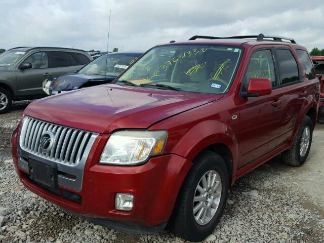 4M2CU87G59KJ16762 - 2009 MERCURY MARINER PR RED photo 2