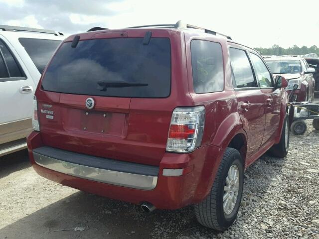 4M2CU87G59KJ16762 - 2009 MERCURY MARINER PR RED photo 4