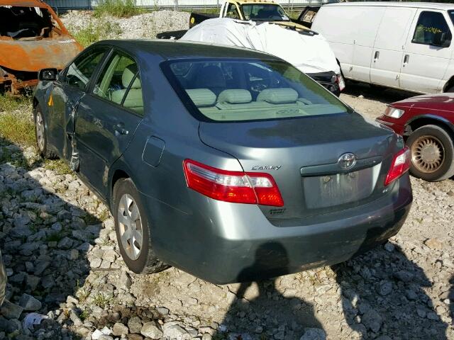 4T1BE46K17U588872 - 2007 TOYOTA CAMRY CE/L GREEN photo 3