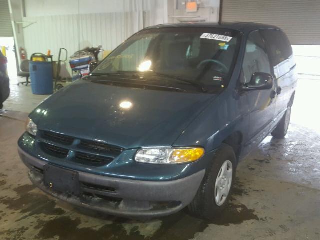 2B4GP2539YR857103 - 2000 DODGE CARAVAN GREEN photo 2