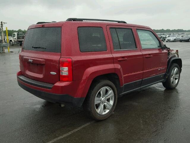 1C4NJPFB3ED576346 - 2014 JEEP PATRIOT LA RED photo 4