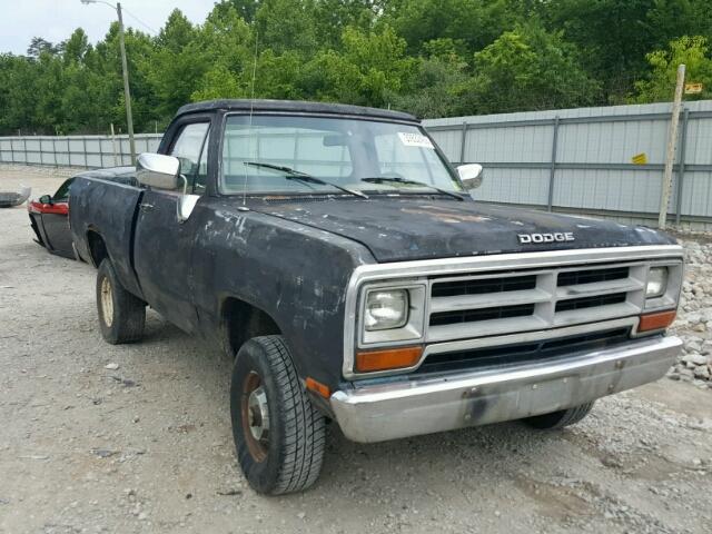 1B7HM16Y6KS154567 - 1989 DODGE W-SERIES W BLACK photo 1