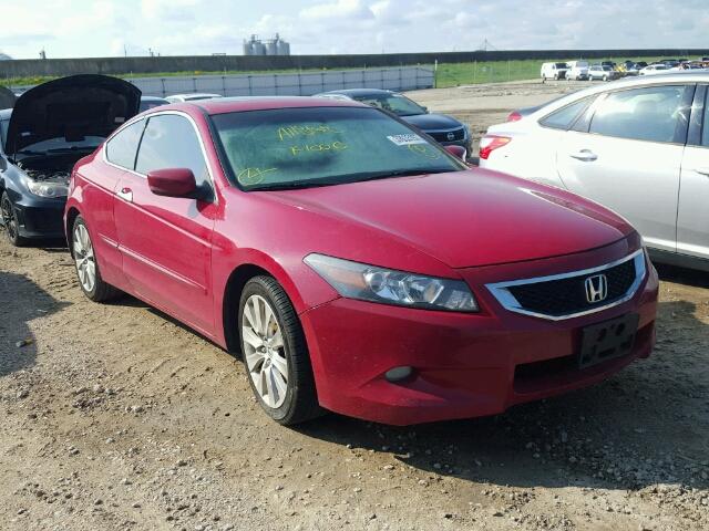 1HGCS22838A013905 - 2008 HONDA ACCORD EXL RED photo 1