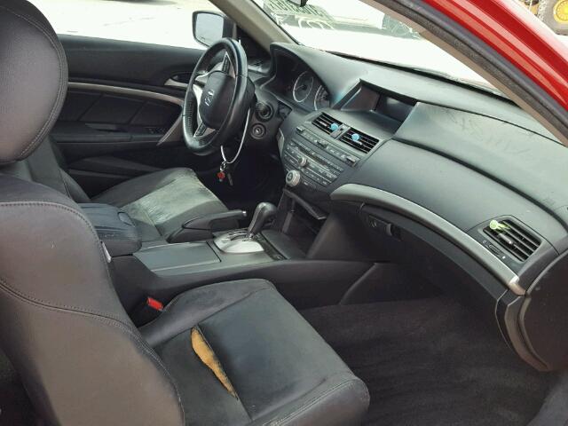 1HGCS22838A013905 - 2008 HONDA ACCORD EXL RED photo 5