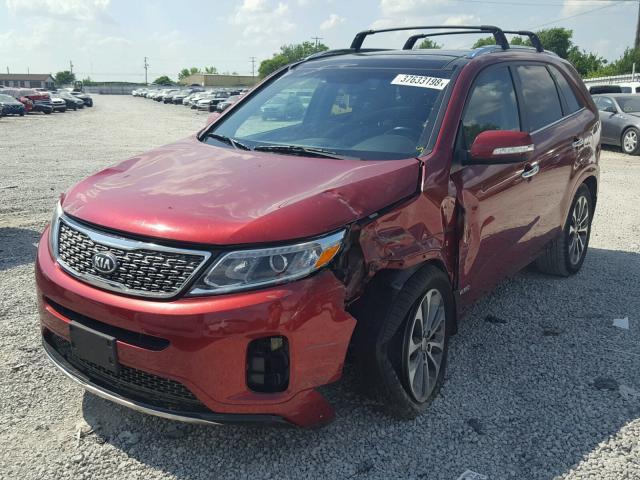 5XYKWDA71EG494851 - 2014 KIA SORENTO SX RED photo 2