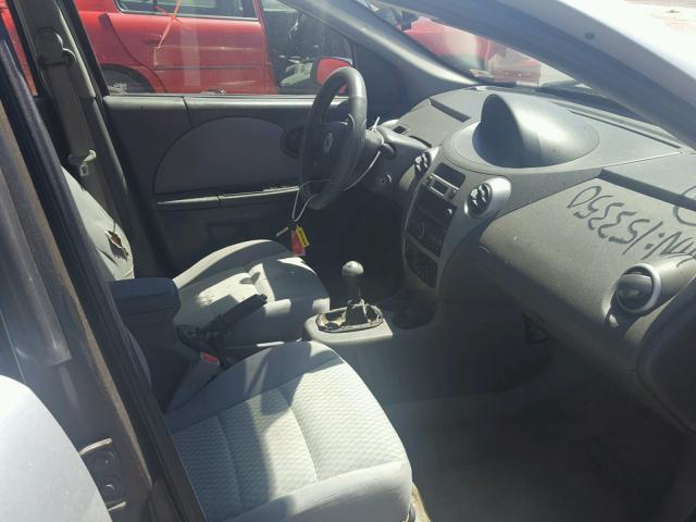 1G8AZ55F57Z153350 - 2007 SATURN ION LEVEL SILVER photo 5