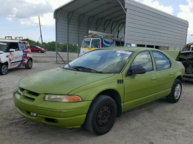 1B3EJ46X3YN120244 - 2000 DODGE STRATUS SE GREEN photo 2