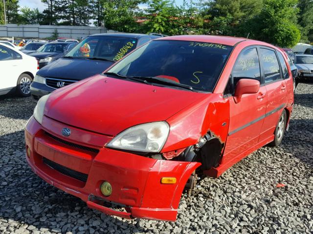 JS2RC61H145253445 - 2004 SUZUKI AERIO SX RED photo 2