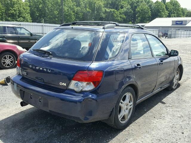 JF1GG675X5H807798 - 2005 SUBARU IMPREZA RS BLUE photo 4