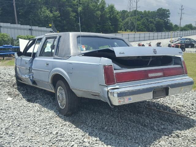 1LNBP96F0GY654914 - 1986 LINCOLN TOWN CAR BLUE photo 3