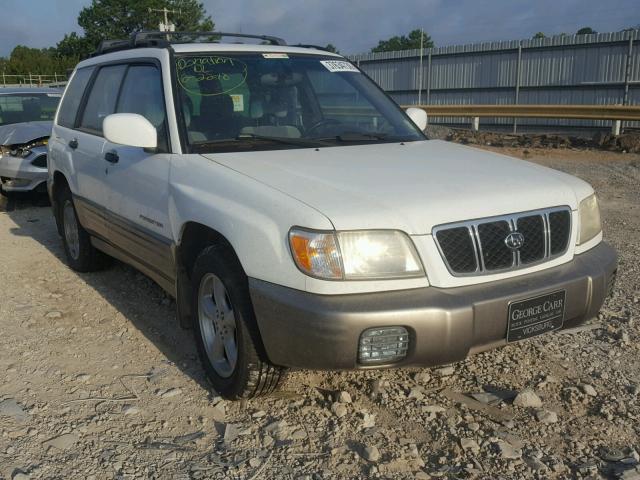 JF1SF65552H726543 - 2002 SUBARU FORESTER S WHITE photo 1