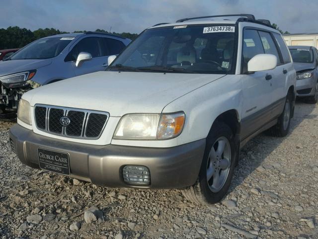 JF1SF65552H726543 - 2002 SUBARU FORESTER S WHITE photo 2