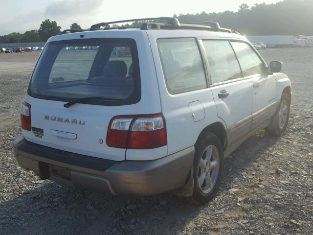 JF1SF65552H726543 - 2002 SUBARU FORESTER S WHITE photo 4