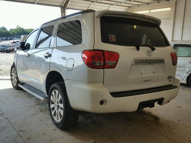 5TDDW5G11CS063962 - 2012 TOYOTA SEQUOIA PL WHITE photo 3