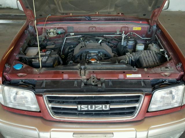 JACDJ58X5X7917027 - 1999 ISUZU TROOPER S MAROON photo 7