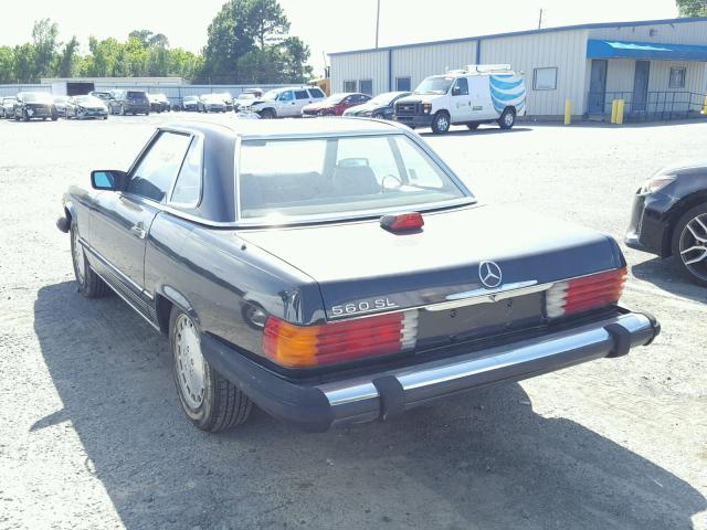 WDBBA48D1HA064802 - 1987 MERCEDES-BENZ 560 SL CHARCOAL photo 3