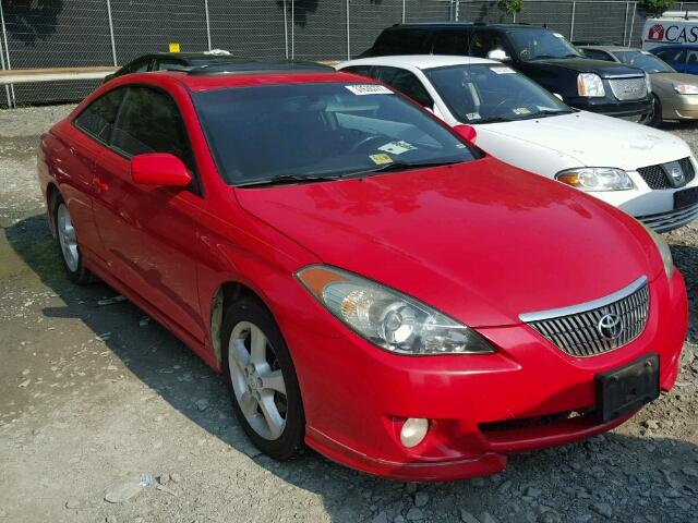 4T1CE38P24U825310 - 2004 TOYOTA CAMRY SOLA RED photo 1