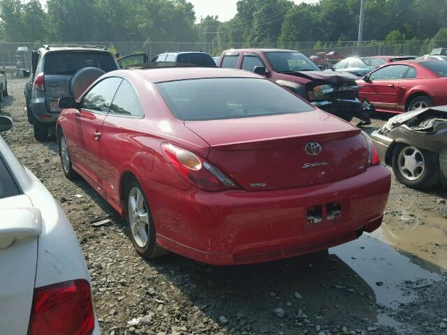 4T1CE38P24U825310 - 2004 TOYOTA CAMRY SOLA RED photo 3