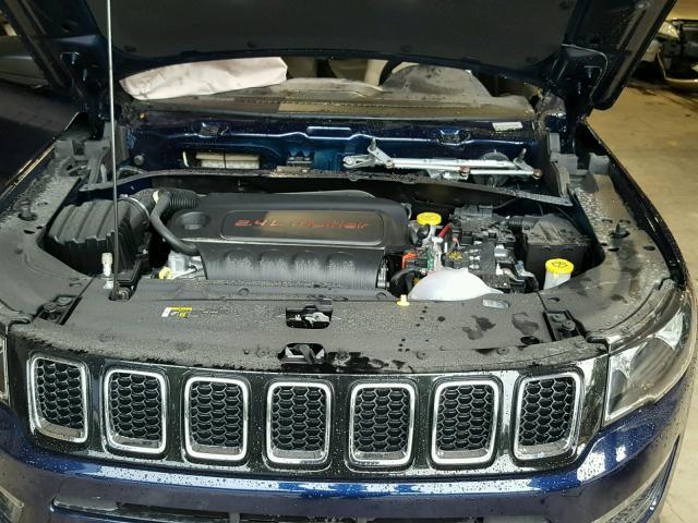 3C4NJCAB2JT123100 - 2018 JEEP COMPASS SP BLUE photo 7