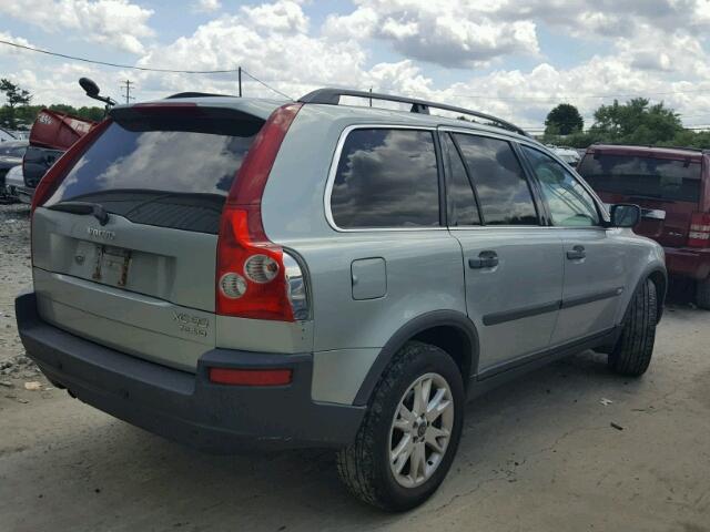 YV1CZ91H241067897 - 2004 VOLVO XC90 T6 SILVER photo 4