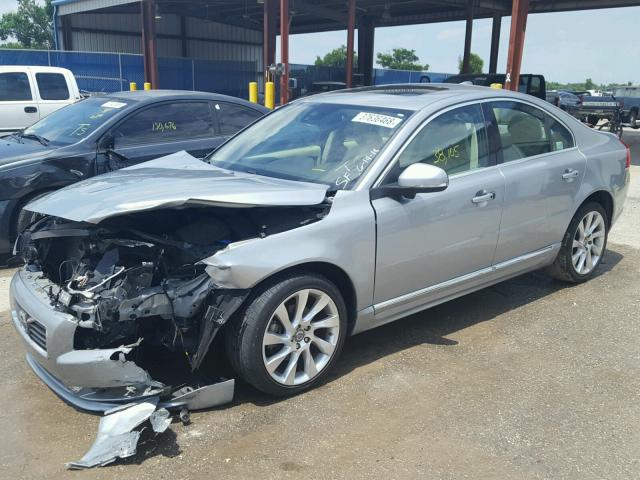 YV1902AH6D1172258 - 2013 VOLVO S80 T6 SILVER photo 2