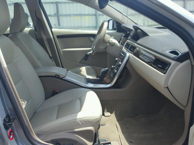 YV1902AH6D1172258 - 2013 VOLVO S80 T6 SILVER photo 5