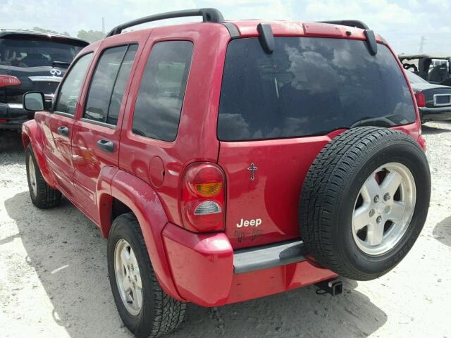 1J4GK58K13W526094 - 2003 JEEP LIBERTY LI RED photo 3