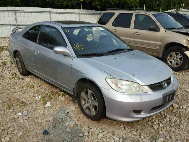 1HGEM22914L802144 - 2004 HONDA CIVIC EX SILVER photo 1