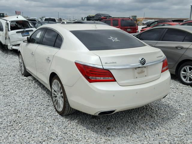 1G4GF5G35EF155265 - 2014 BUICK LACROSSE T WHITE photo 3
