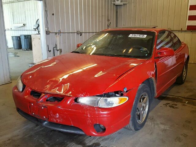 1G2WP12K91F163551 - 2001 PONTIAC GRAND PRIX RED photo 2