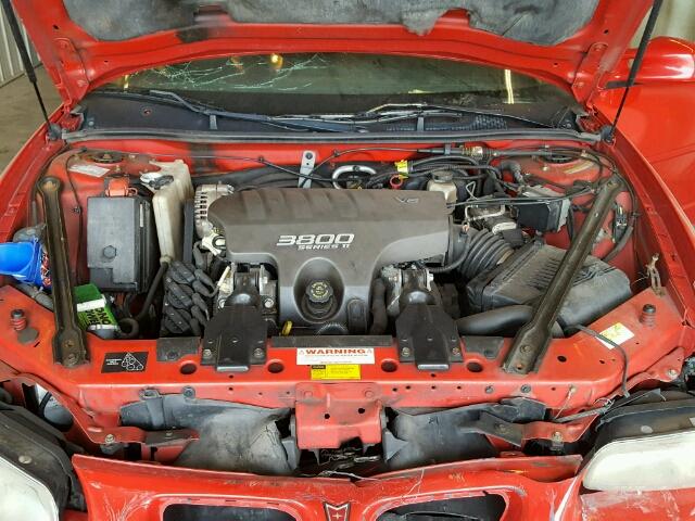 1G2WP12K91F163551 - 2001 PONTIAC GRAND PRIX RED photo 7