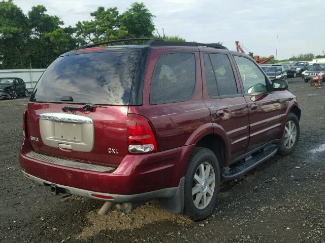 5GADT13S242302011 - 2004 BUICK RAINIER CX MAROON photo 4