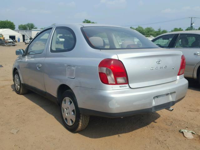 JTDAT1233Y5002994 - 2000 TOYOTA ECHO SILVER photo 3