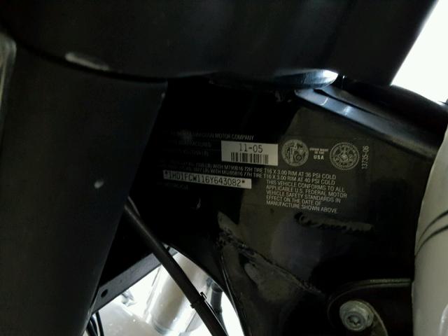 1HD1FCW116Y643082 - 2006 HARLEY-DAVIDSON FLHTCUI WHITE photo 10