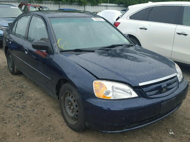 2HGES26761H596875 - 2001 HONDA CIVIC EX BLUE photo 1