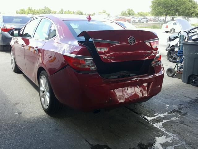 1G4PS5SK9D4235513 - 2013 BUICK VERANO RED photo 3