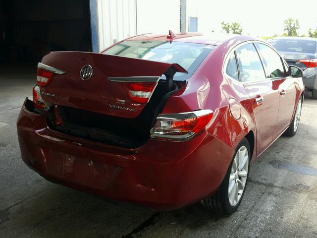 1G4PS5SK9D4235513 - 2013 BUICK VERANO RED photo 4