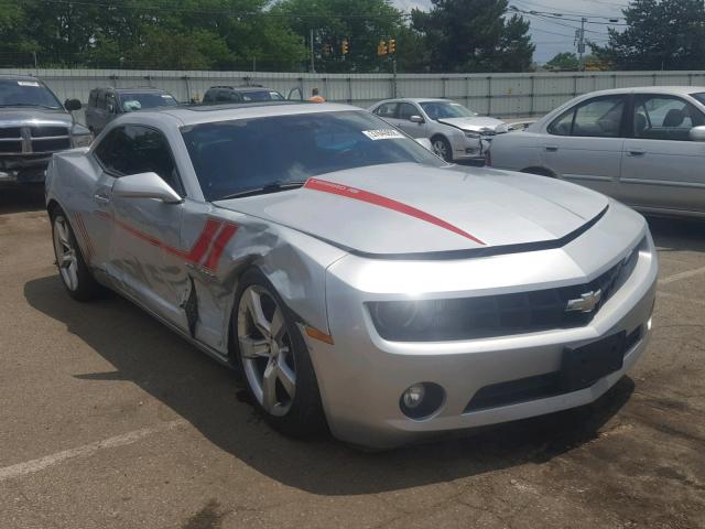 2G1FC1EV4A9100453 - 2010 CHEVROLET CAMARO LT SILVER photo 1