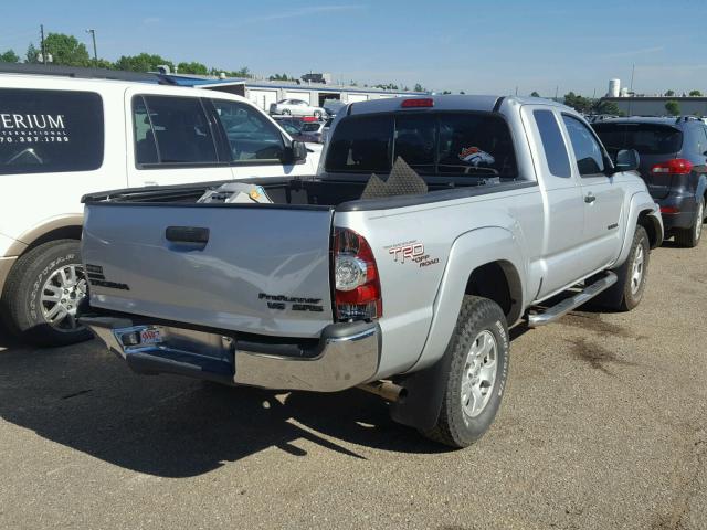 5TETU62N29Z604532 - 2009 TOYOTA TACOMA PRE SILVER photo 4