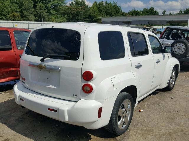 3GNDA13D17S615511 - 2007 CHEVROLET HHR LS WHITE photo 4