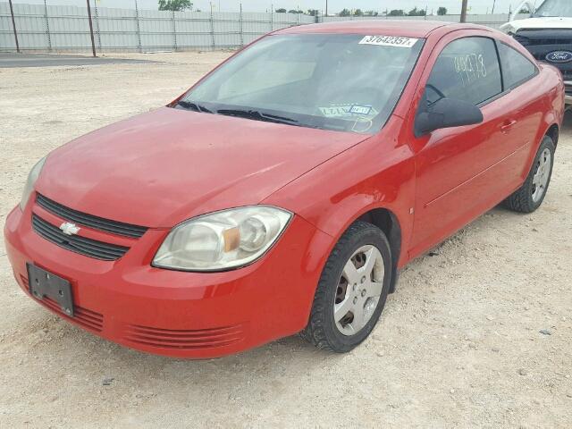 1G1AK15F477237862 - 2007 CHEVROLET COBALT LS RED photo 2