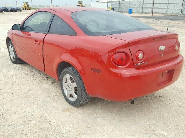 1G1AK15F477237862 - 2007 CHEVROLET COBALT LS RED photo 3