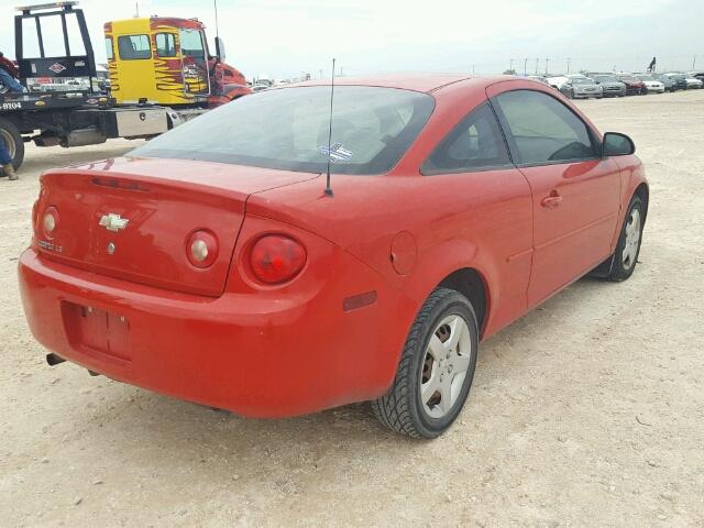 1G1AK15F477237862 - 2007 CHEVROLET COBALT LS RED photo 4