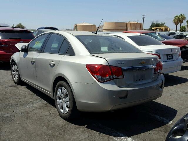 1G1PA5SG6E7342689 - 2014 CHEVROLET CRUZE LS BEIGE photo 3