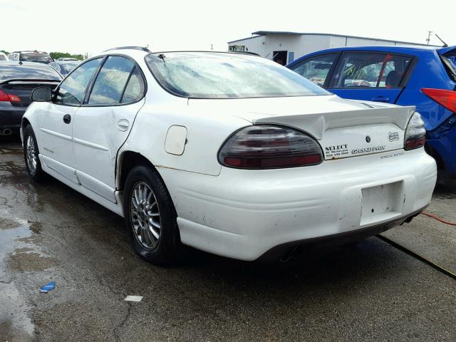 1G2WP52K51F257532 - 2001 PONTIAC GRAND PRIX WHITE photo 3