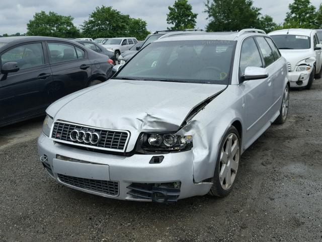 WAUXL68E15A041762 - 2005 AUDI S4 AVANT Q SILVER photo 2