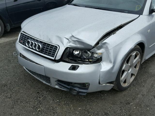 WAUXL68E15A041762 - 2005 AUDI S4 AVANT Q SILVER photo 9