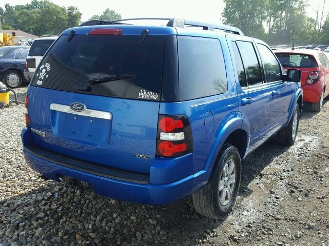 1FMEU7DE8AUA49073 - 2010 FORD EXPLORER X BLUE photo 4